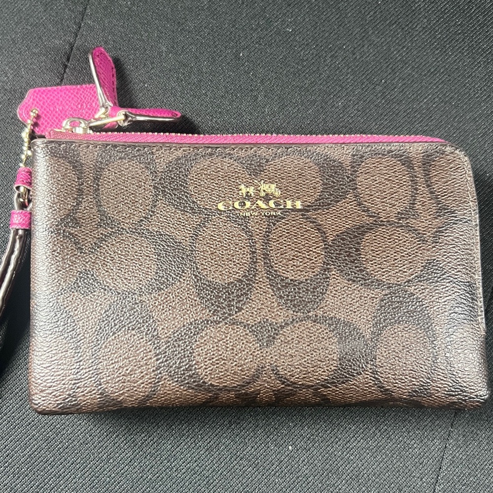 Coach Double-Zip Wristlet